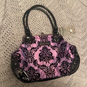 Rock Rebel Metallic Purple Purse